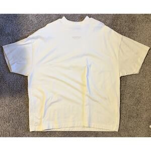 Fear of God Essentials Ivory Logo Men's T-Shirt S Jersey Crew Neck Short Sleeve